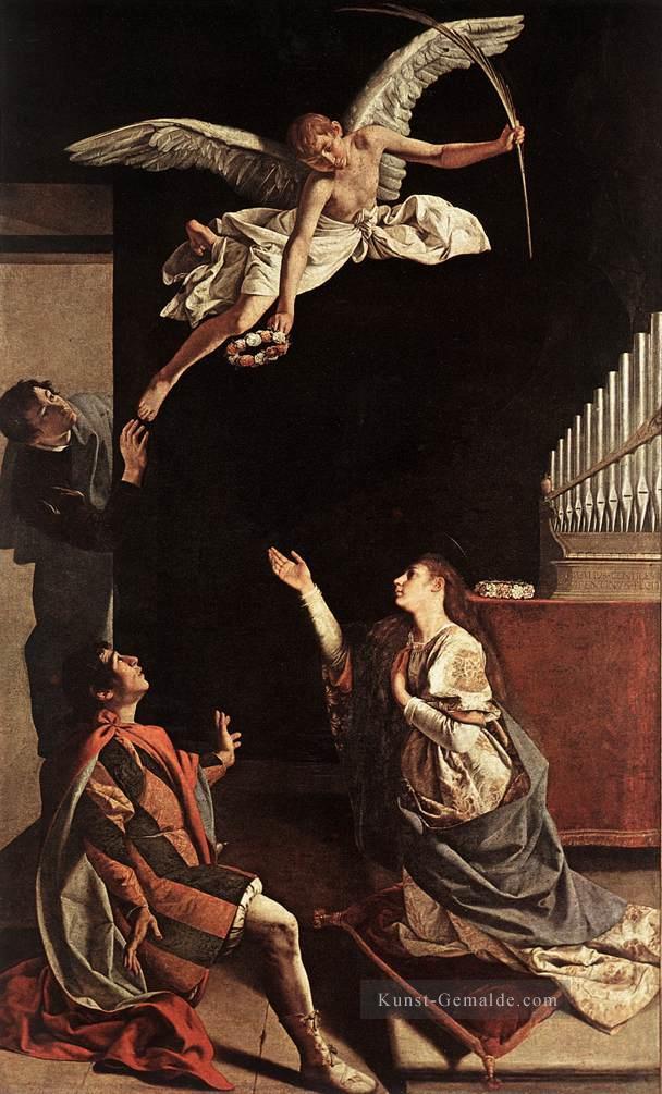 Sts Cecilia Valerianus und Tiburtius Barock Maler Orazio Gentile Ölgemälde
